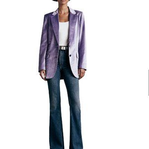 Rag & Bone Cody Velvet Blazer violet NEW W.TAGS
